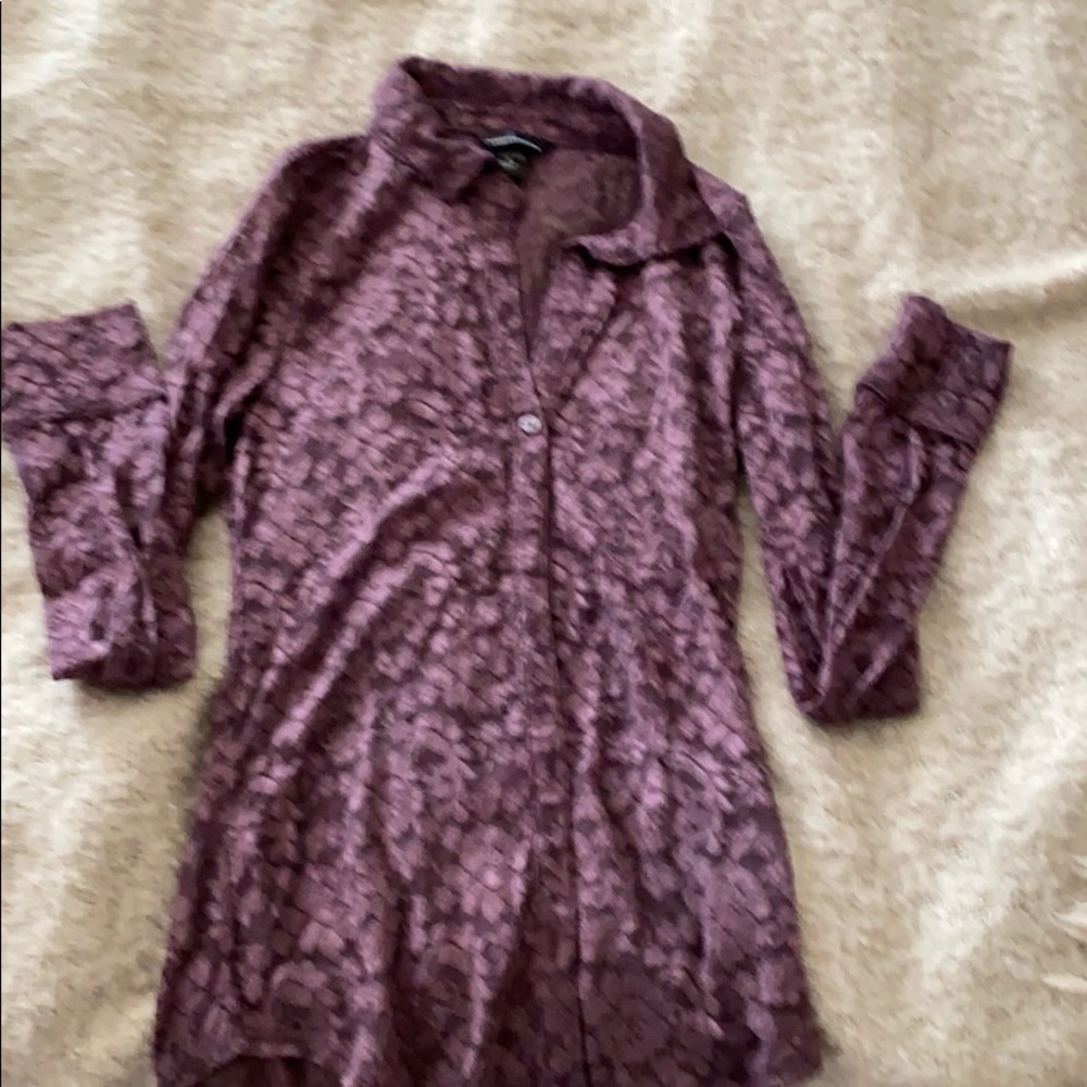 Deep lilac Lace blouse